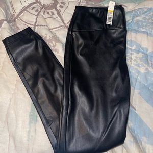 Black leather pants (never worn)